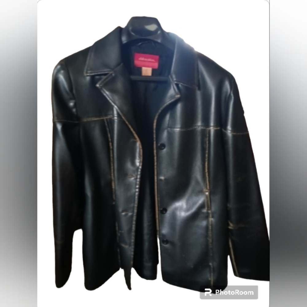 Xhilaration Black Fake Leather Jacket
